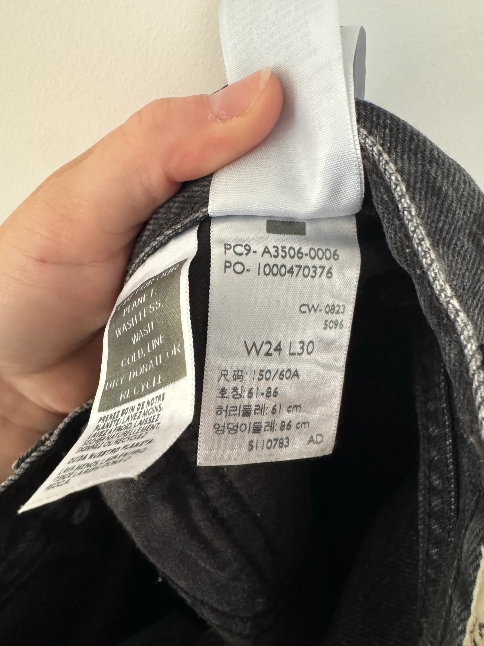 Jeans Levi's Mom Jeans dos anos 80 preto desbotado - Tamanho W24 L30 - 100 % algodão – photo 5